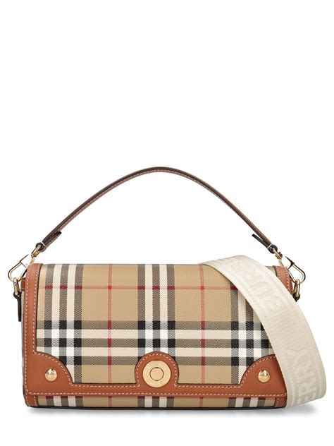 burberry check bag review|Note Bag in Briar brown .